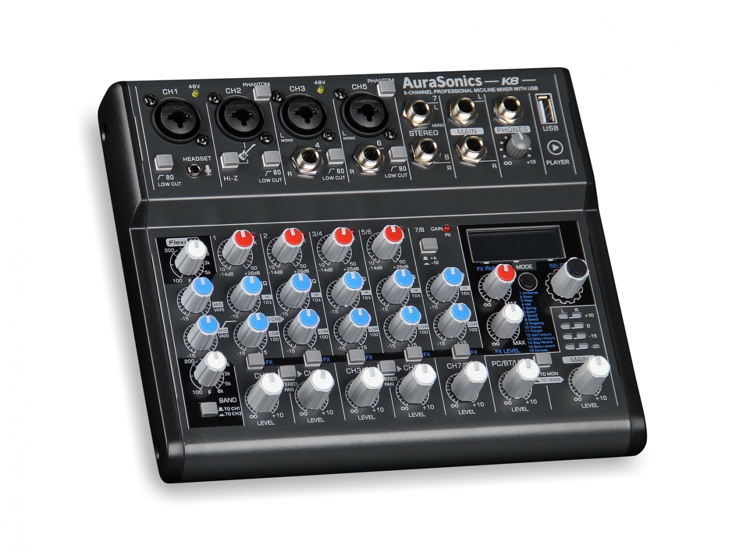 AuraSonics K8 компактный микшерный пульт в Ейске