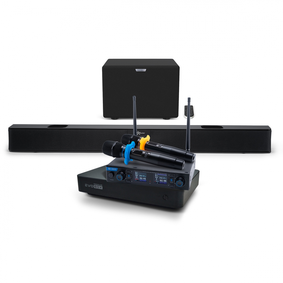 Hi-End караоке-система EVOBOX Premium + EvoSoundBar (саундбар с караоке) в Ейске