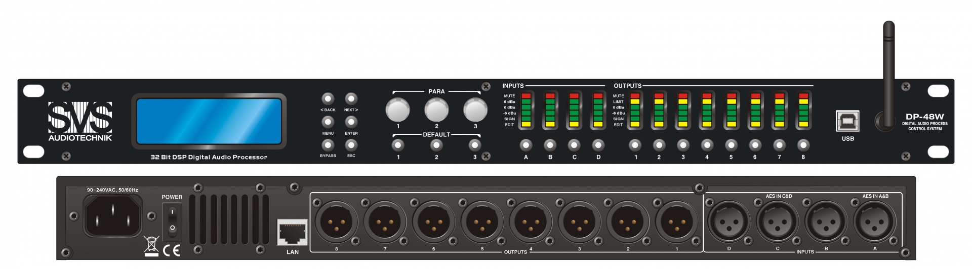SVS Audiotechnik DP-48W Цифровой процессор: 4 входа 8 выходов в Ейске