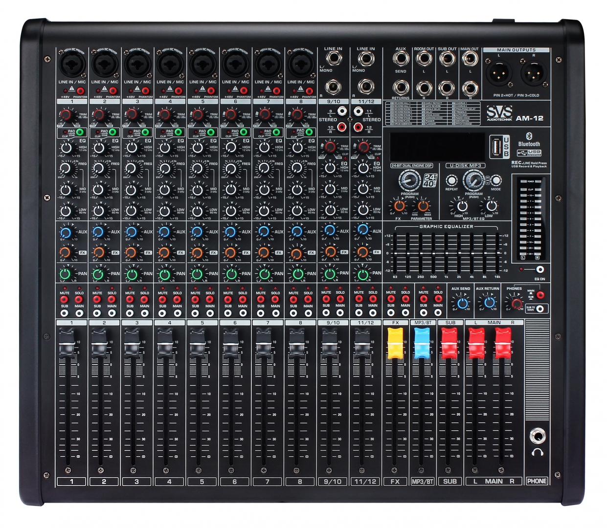 SVS Audiotechnik mixers AM-12 Микшерный пульт аналоговый, 12-канальный в Ейске