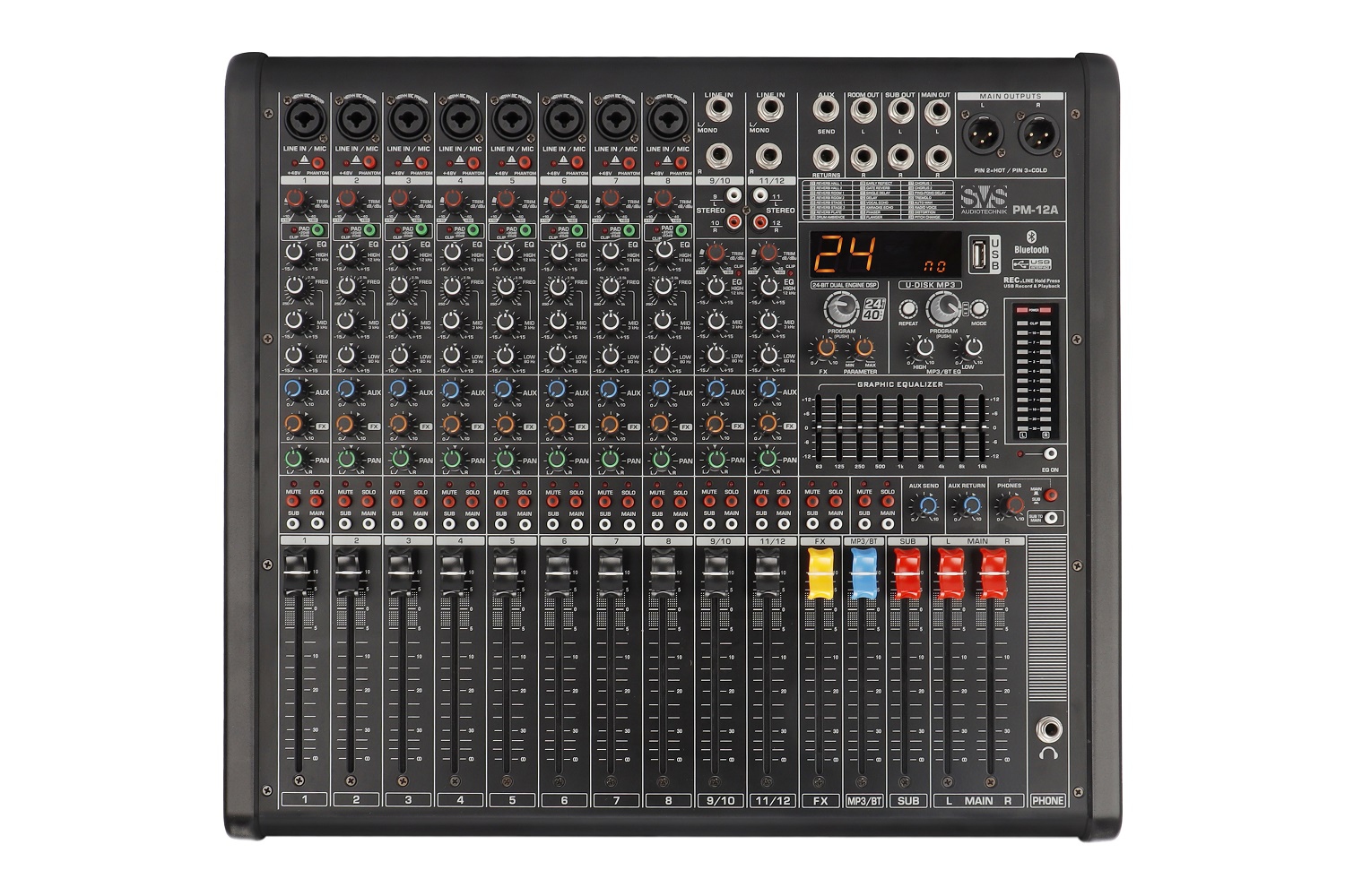 SVS Audiotechnik mixers PM-12A Активный аналоговый микшерный пульт, 12-канальный в Ейске